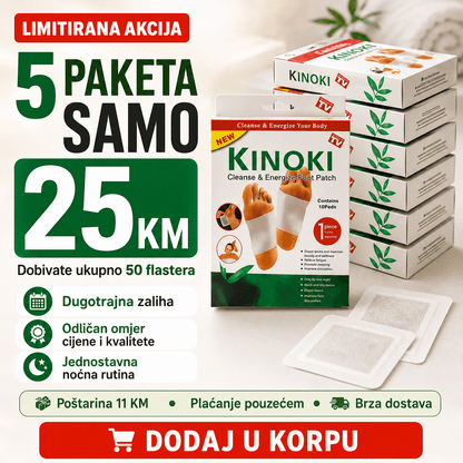 Detox Flasteri za Stopala 50 flastera – Kozmetika i Lična Njega – – slika 1