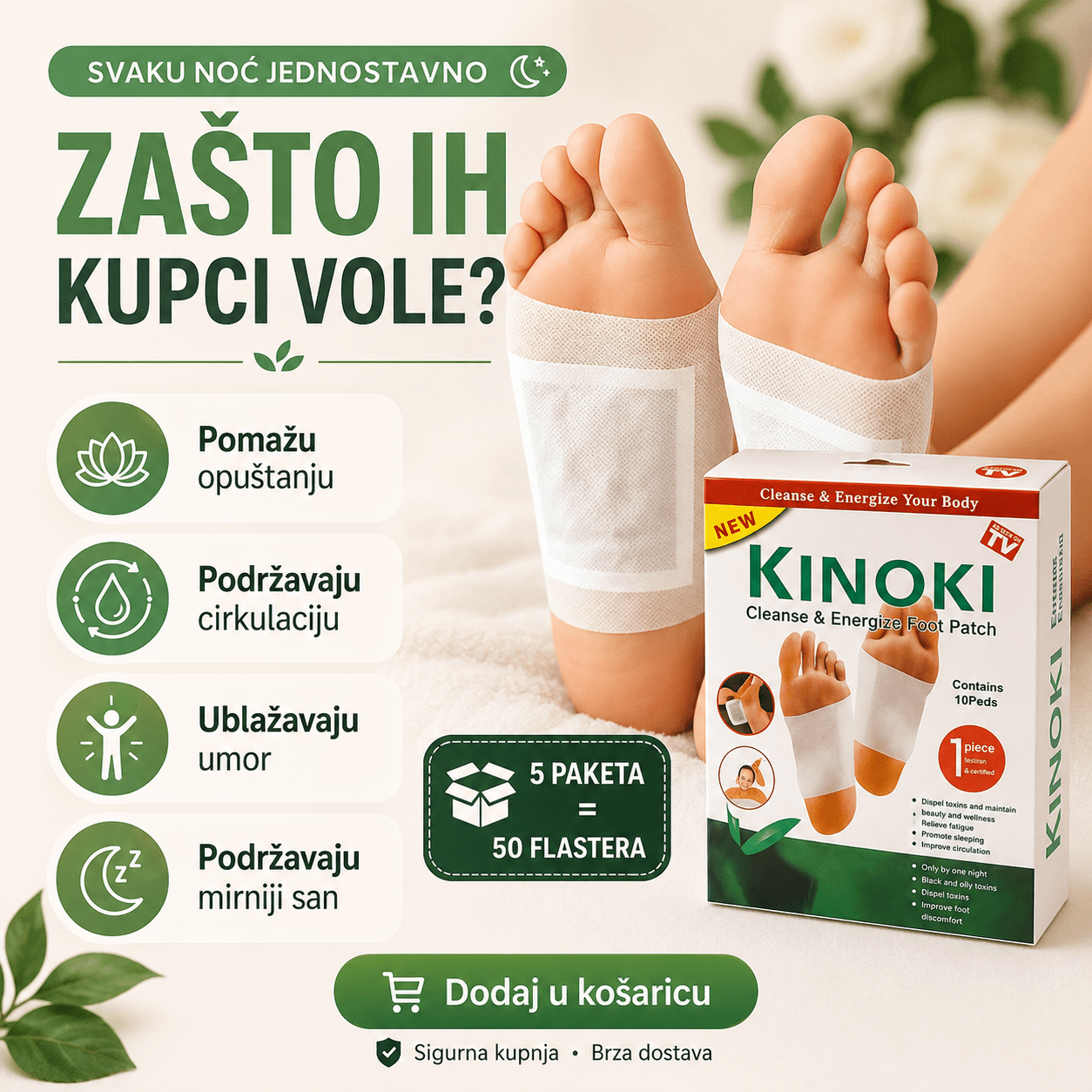 Detox Flasteri za Stopala 50 flastera – Kozmetika i Lična Njega – – slika 4