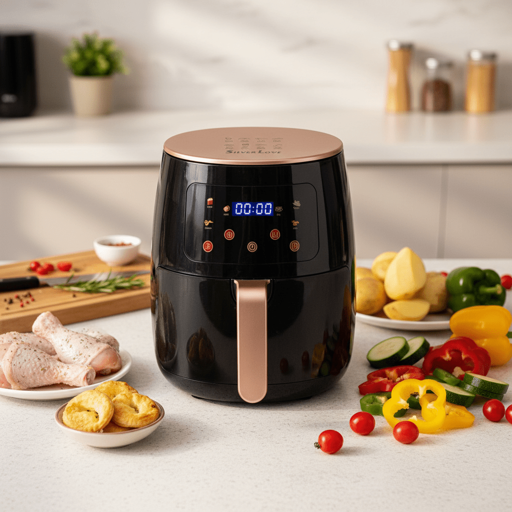 Digitalna Friteza na Vrući Zrak 2800W, 8 L – Kuhinjski aparati – Crna – slika 3