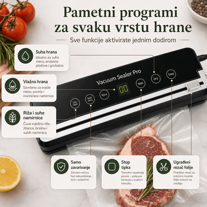 Digitalni Aparat za Vakumiranje Hrane – – – slika 8