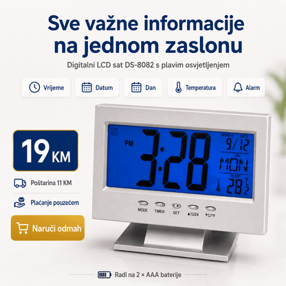 Digitalni LCD Sat DS-8082 – Satovi – – slika 2