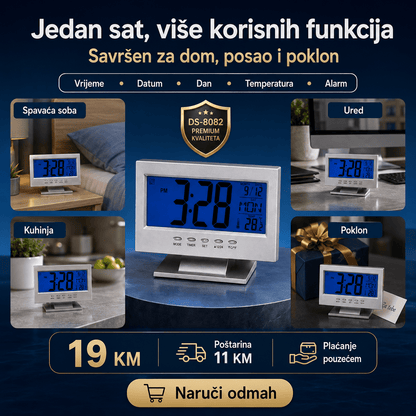 Digitalni LCD Sat DS-8082 – Satovi – – slika 6