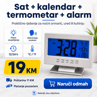 Digitalni LCD Sat DS-8082 – Satovi – – slika 8