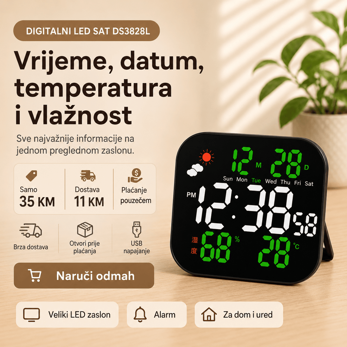 Digitalni LED Sat – – – slika 5