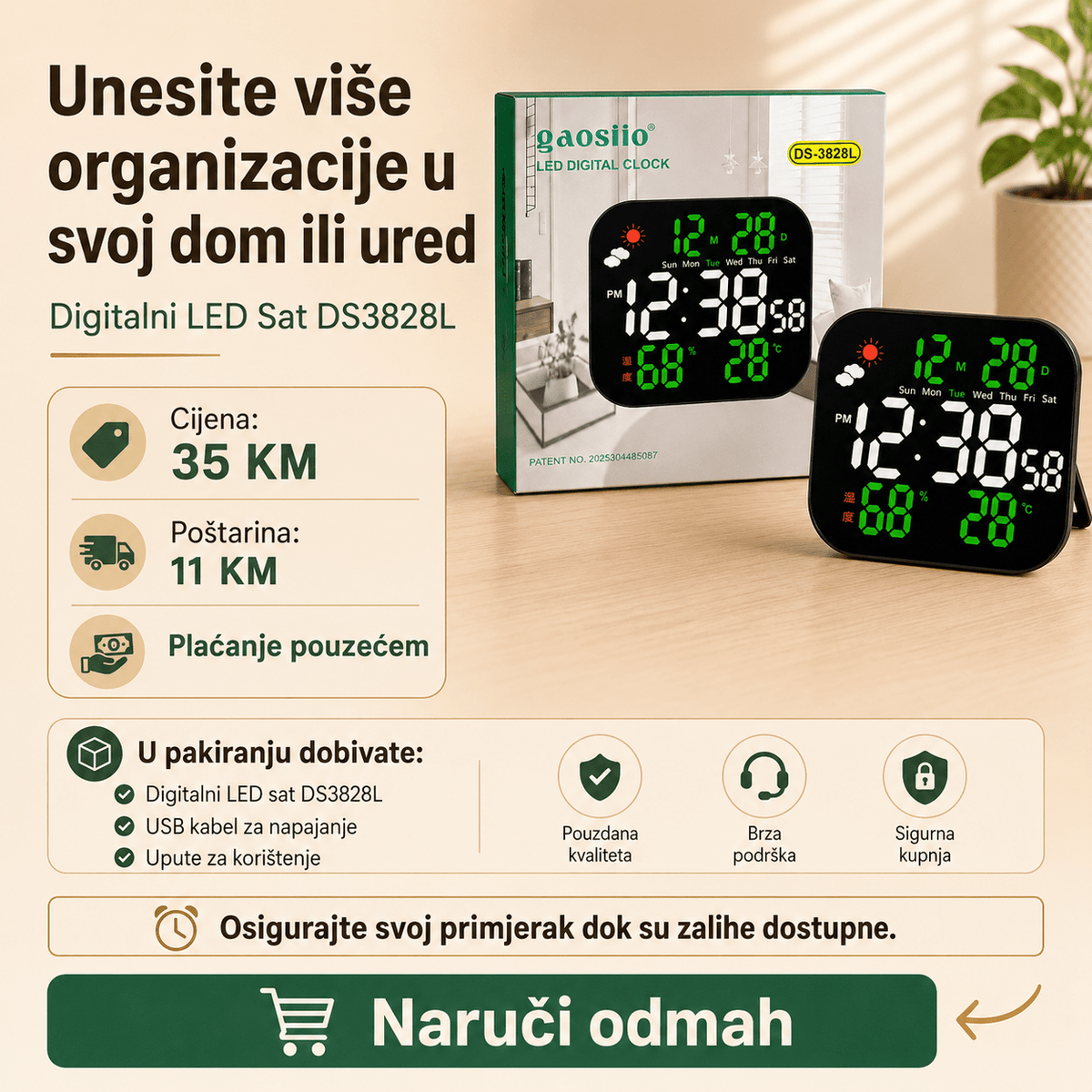 Digitalni LED Sat – – – slika 3