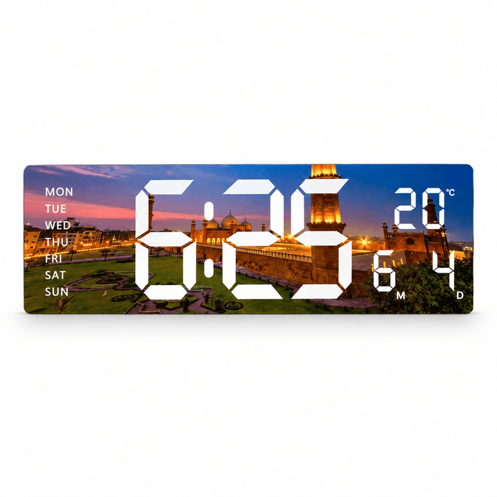 Digitalni zidni sat JG1004 s ukrasnim motivom