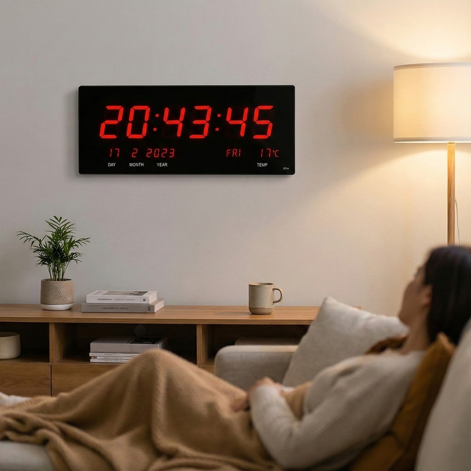 Digitalni Zidni Sat JH - 4622 - SAMO KLIKNI