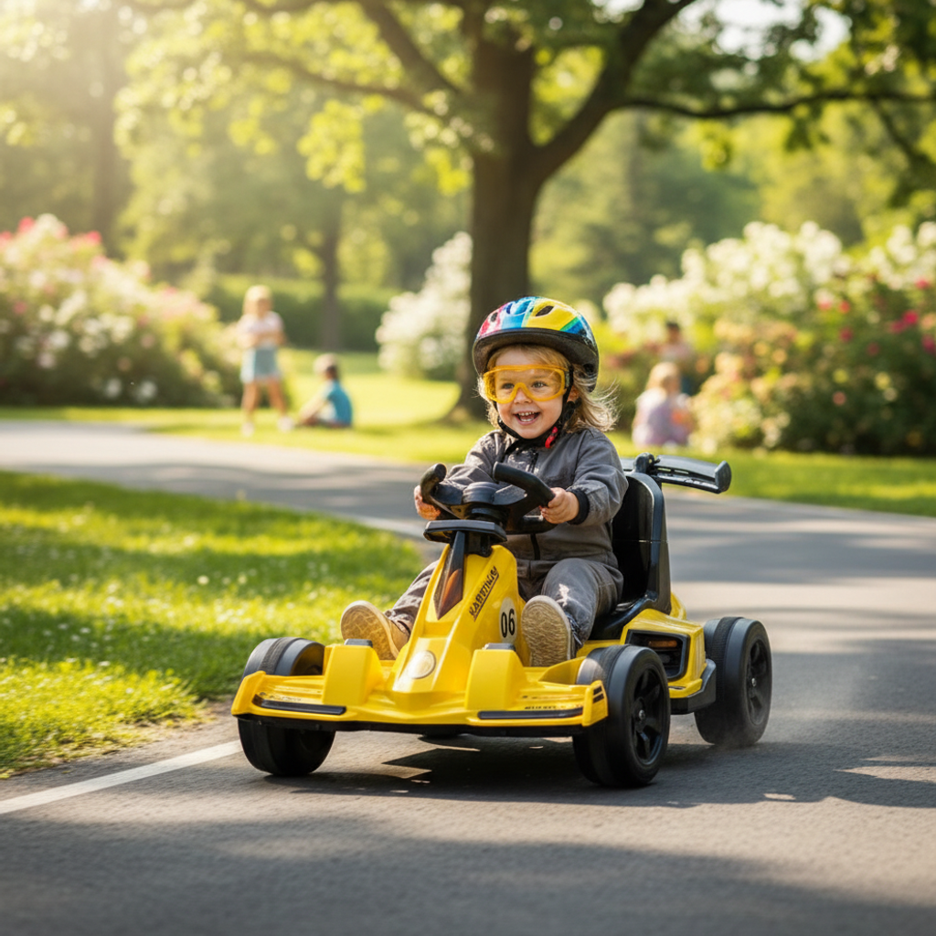 Dječji Električni Go - Kart Trkaći Auto – Dječje igračke – – slika 2