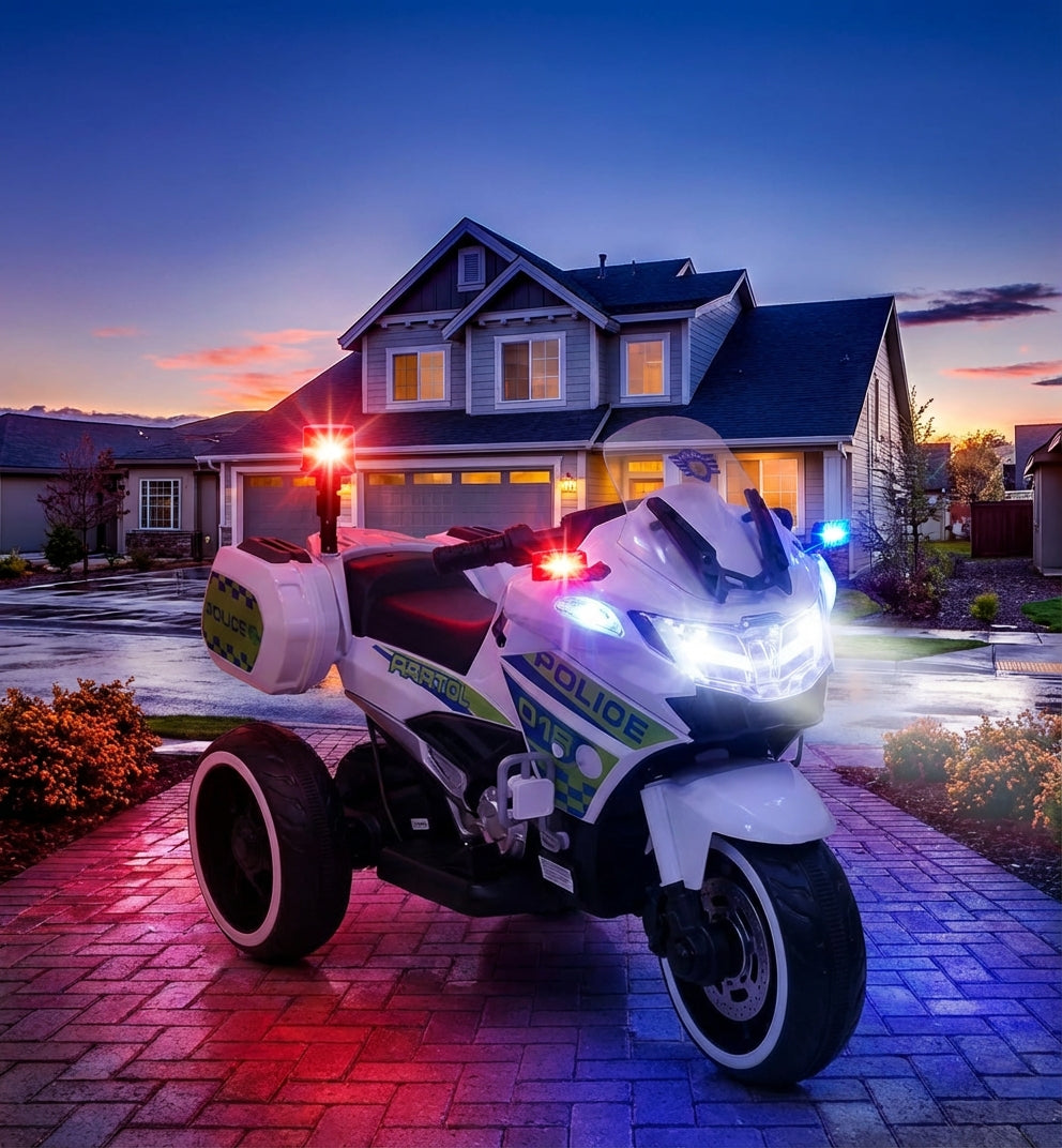 Dječji Električni Motor Policijski na Akumulator – Dječje igračke – – slika 3