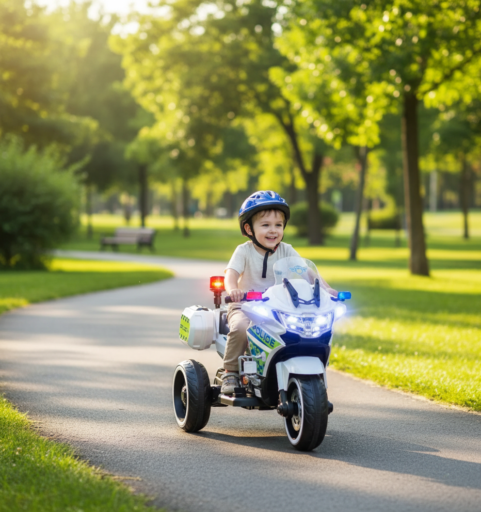 Dječji Električni Motor Policijski na Akumulator – Dječje igračke – – slika 2