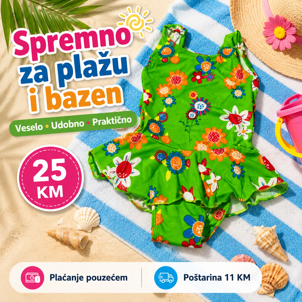 Dječji jednodijelni kupaći kostim – – – slika 3