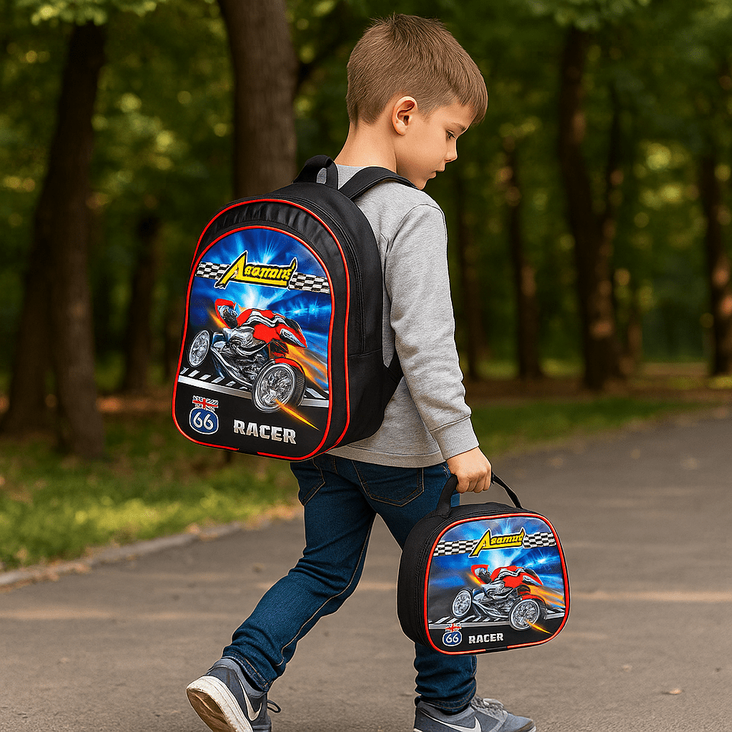 Dječji Školski Ruksak s Torbicom – – Model.5 – slika 19