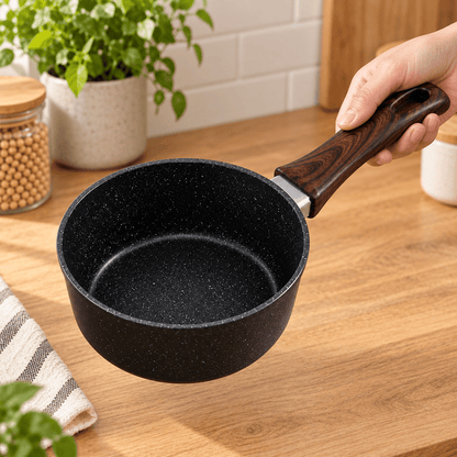 Dublja tava STONE s drškom u dekoru drveta – Tave – 16 cm – slika 3