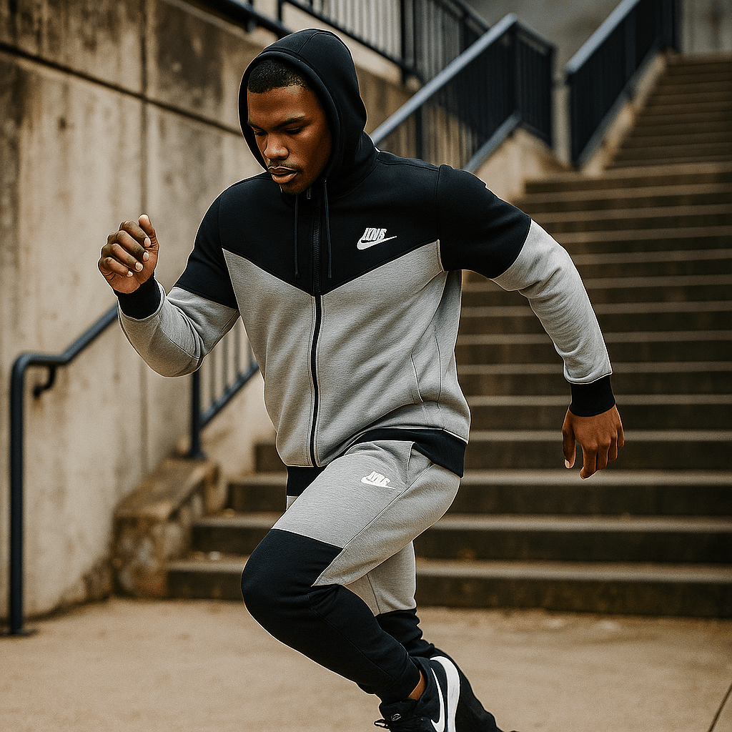 Dvobojna muška trenirka s kapuljačom - SAMO KLIKNI