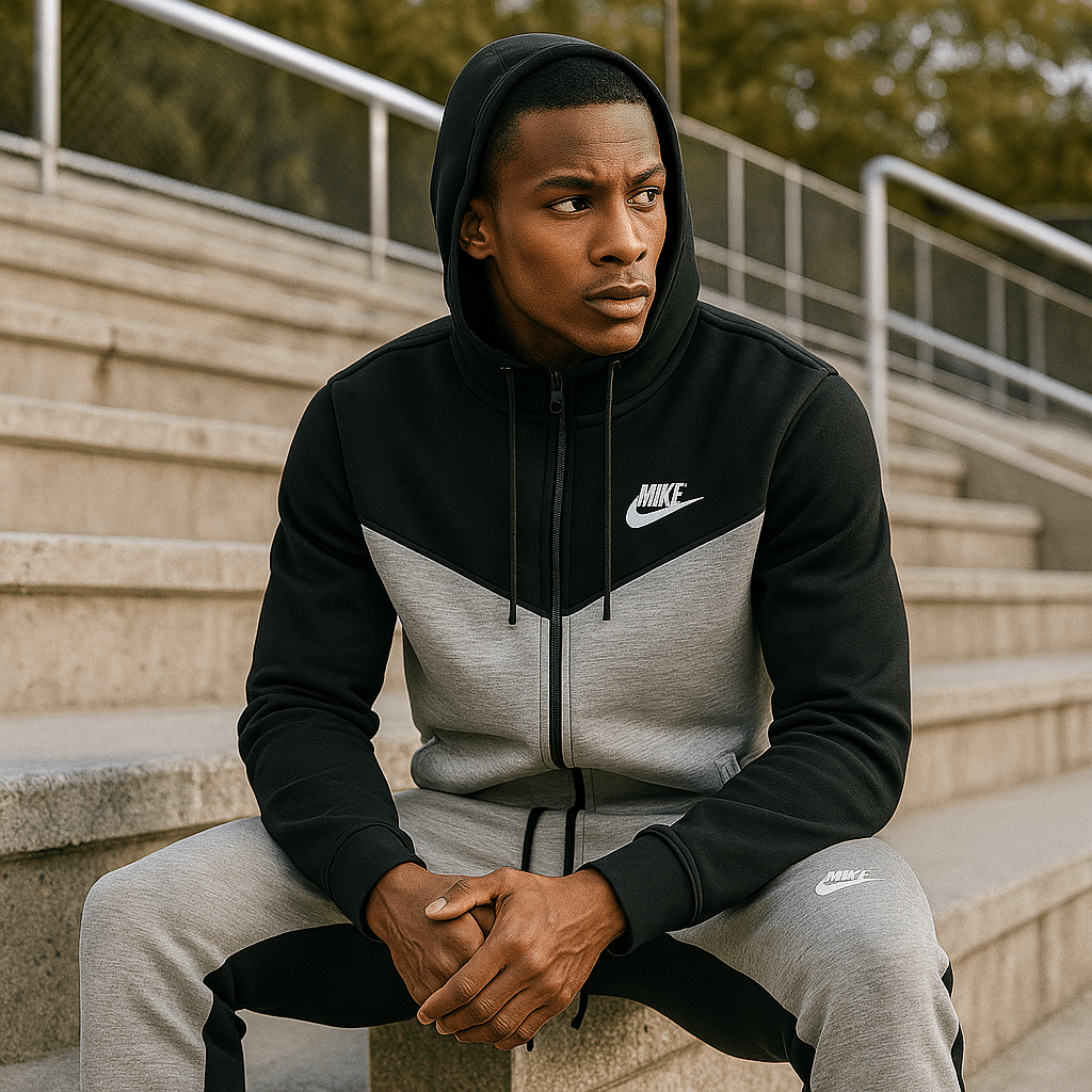 Dvobojna muška trenirka s kapuljačom - SAMO KLIKNI