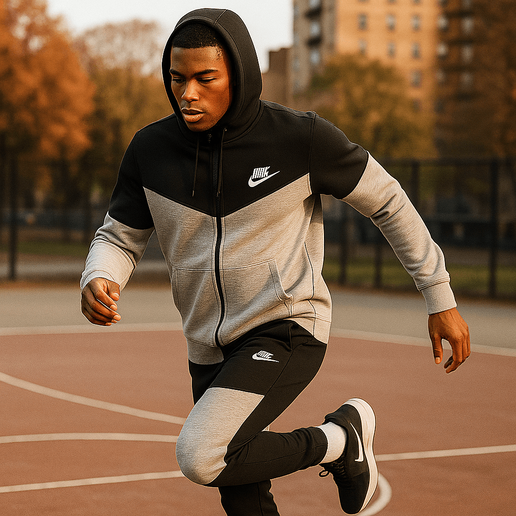 Dvobojna muška trenirka s kapuljačom - SAMO KLIKNI