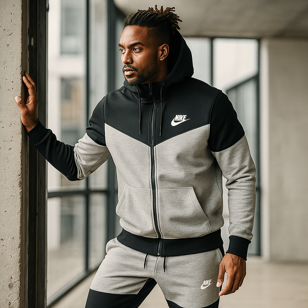 Dvobojna muška trenirka s kapuljačom - SAMO KLIKNI