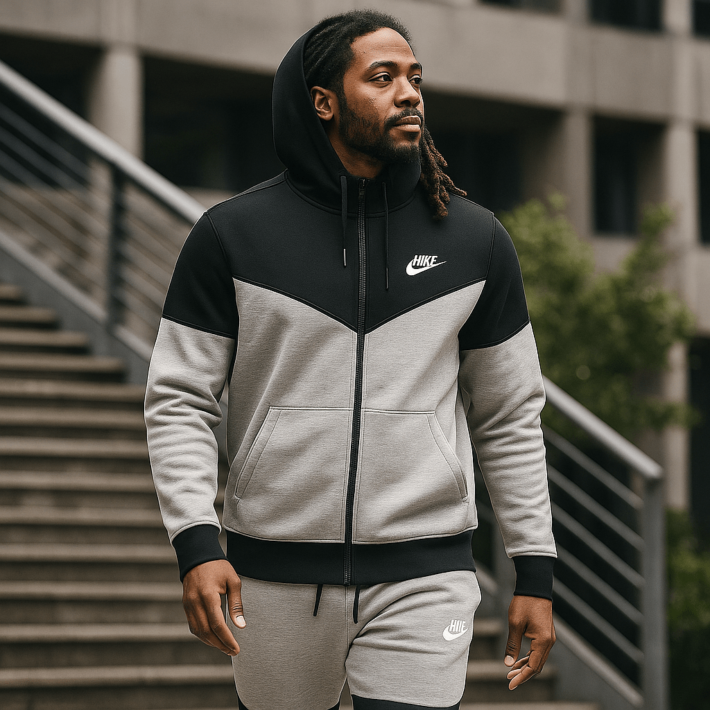 Dvobojna muška trenirka s kapuljačom - SAMO KLIKNI