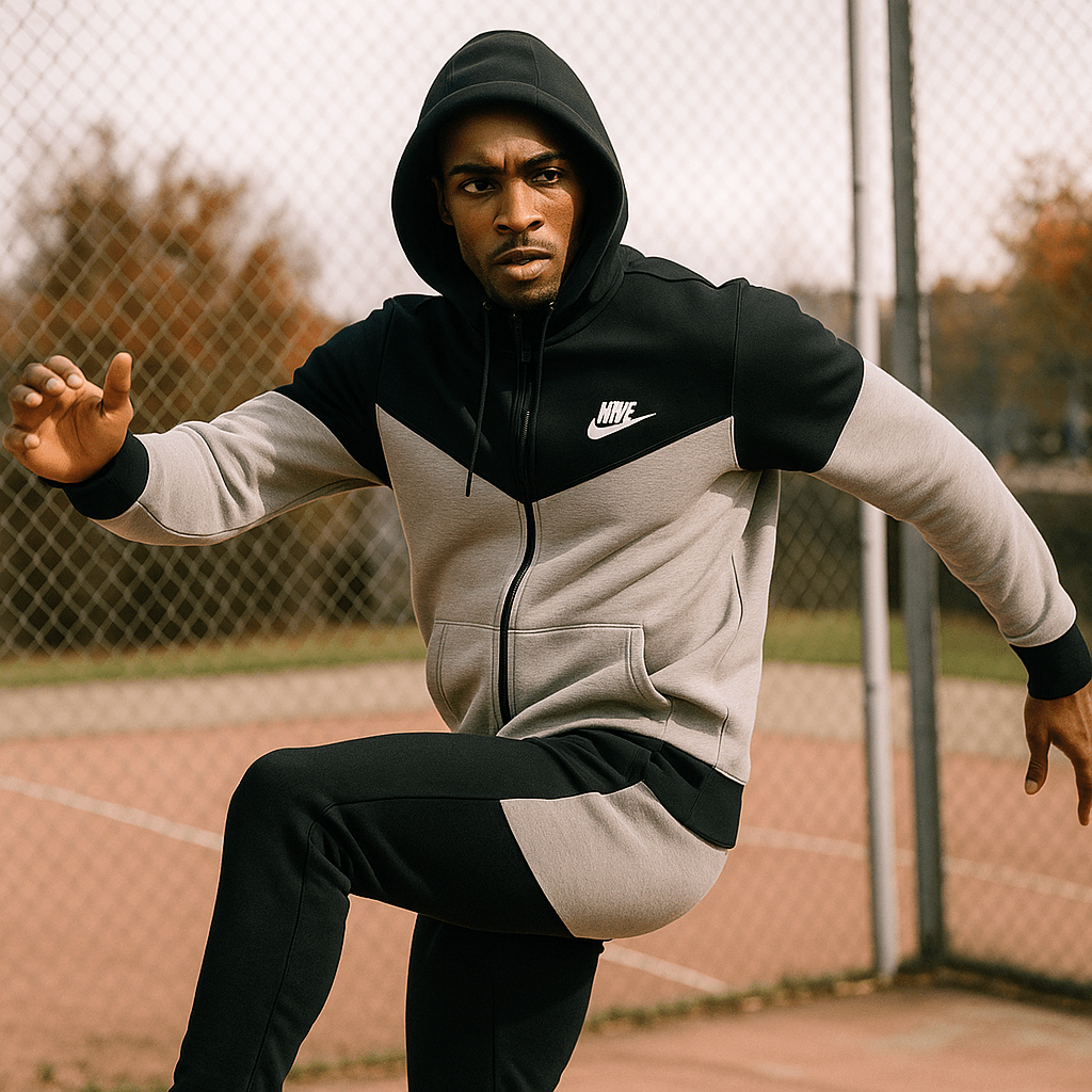 Dvobojna muška trenirka s kapuljačom - SAMO KLIKNI