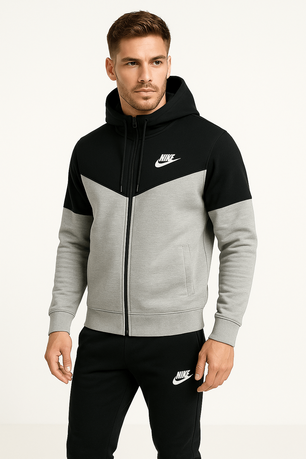 Dvobojna muška trenirka s kapuljačom - SAMO KLIKNI