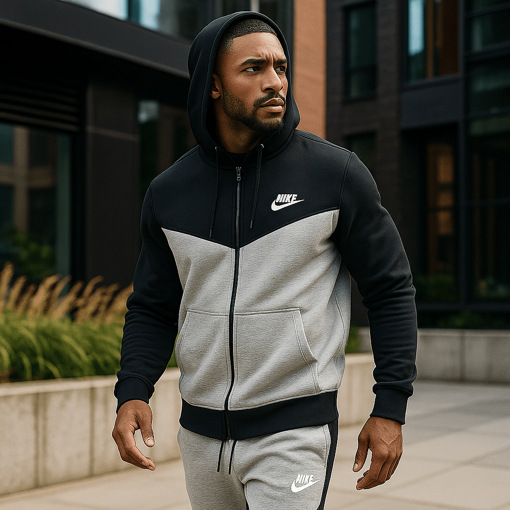 Dvobojna muška trenirka s kapuljačom - SAMO KLIKNI