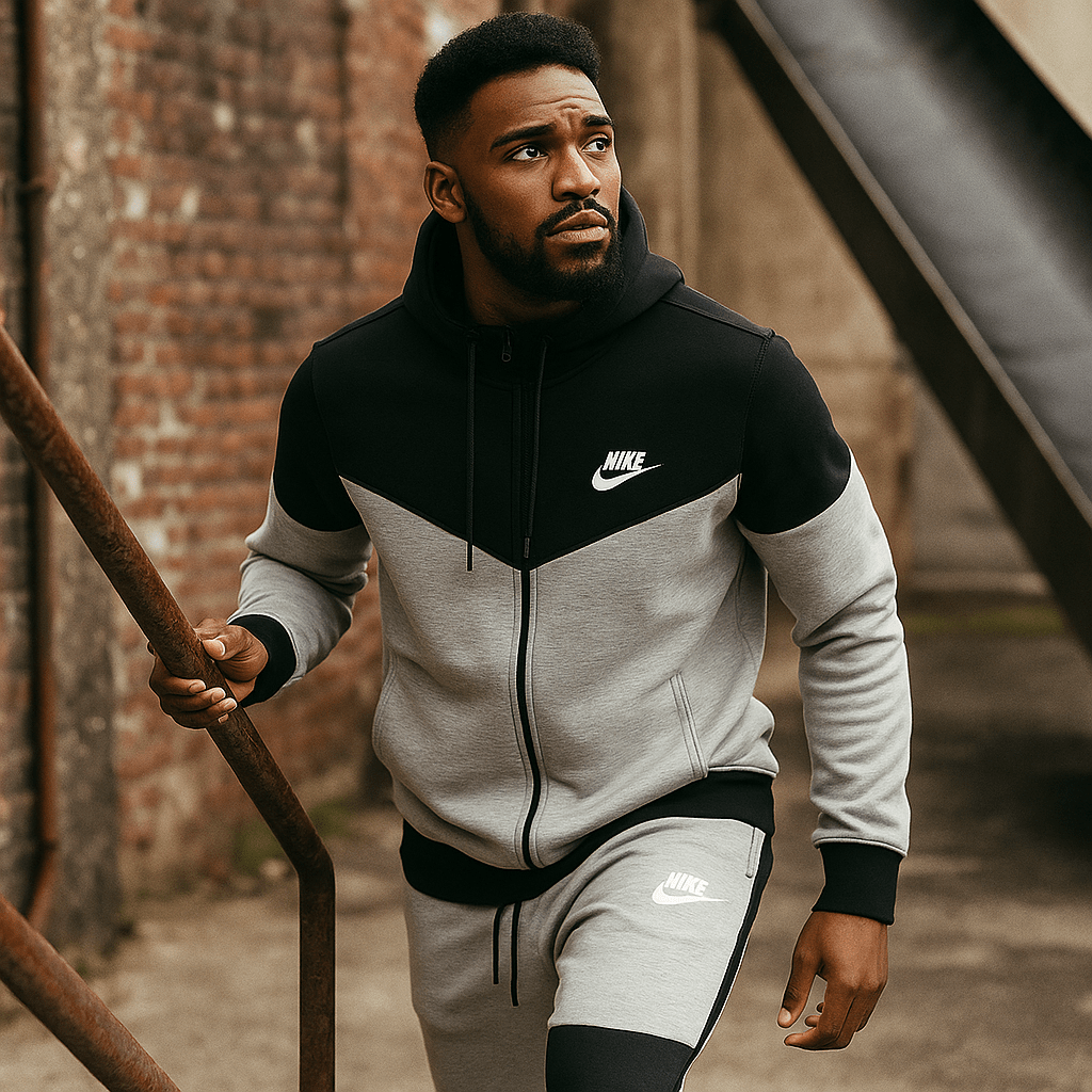 Dvobojna muška trenirka s kapuljačom - SAMO KLIKNI