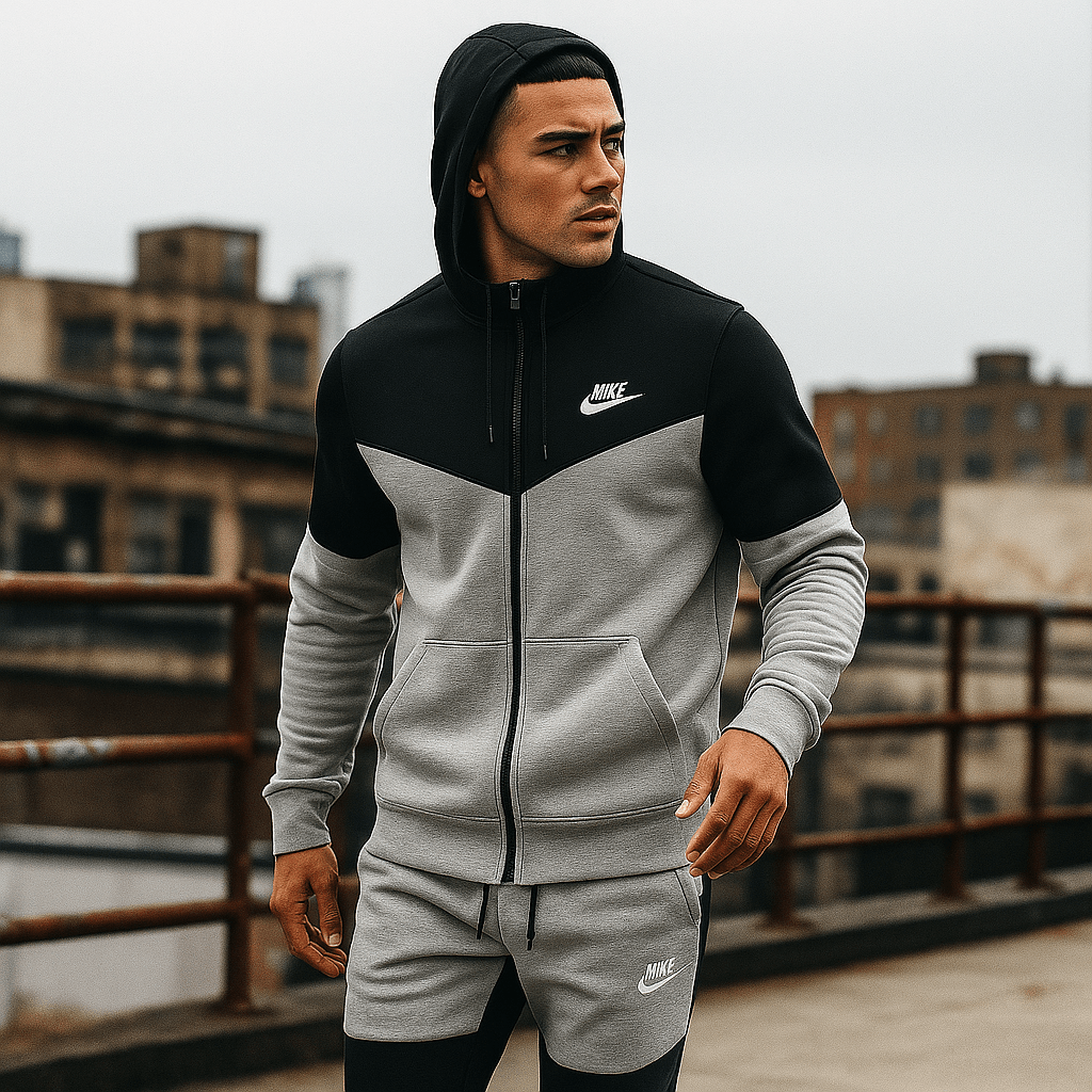 Dvobojna muška trenirka s kapuljačom - SAMO KLIKNI