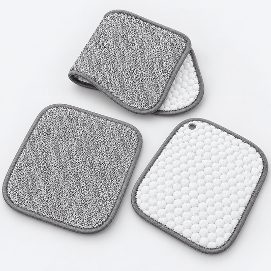 Dvostrane krpe 18×15 cm – set od 3 komada – Dvostrane krpe za čišćenje – – slika 1