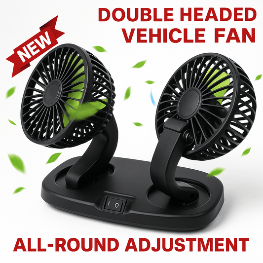 Dvostruki Auto Ventilator s 360° Rotacijom - SAMO KLIKNI