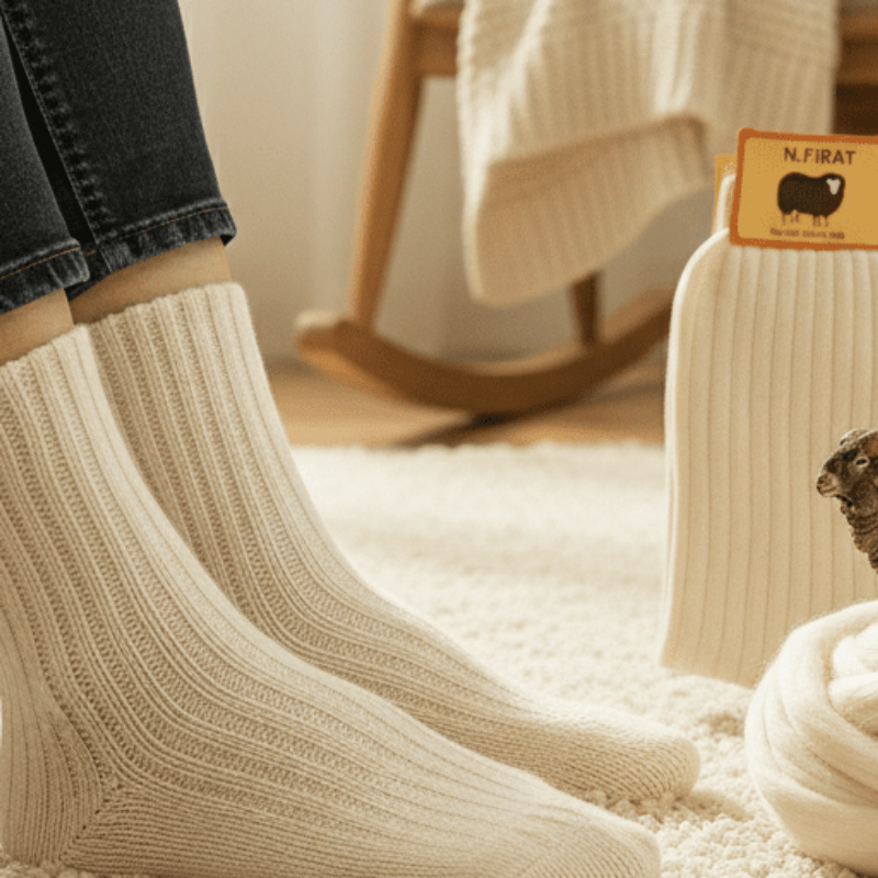Ekstra Guste Čarape od Merino Vune – Čarape i Donje Rublje – 6 pari – slika 5