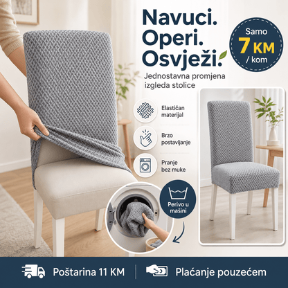 Elastične Navlake za Stolice – – Bordo – slika 8