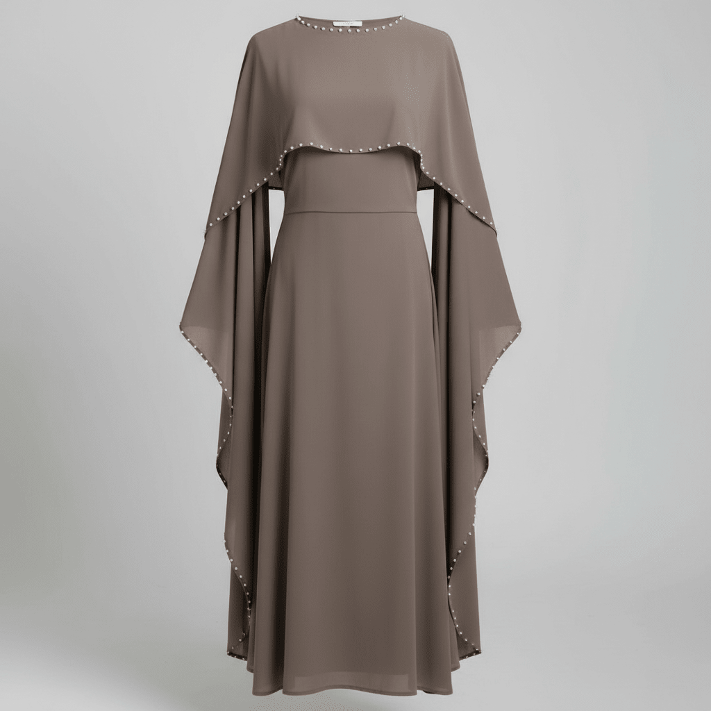 Elegantna Abaja/Haljina s Biserima – Ženska odjeća – Univerzalna – slika 6