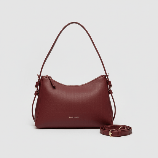 Elegantna Bordo Torba Preko Ramena – Ženske Torbe – Univerzalna Bordo – slika 1