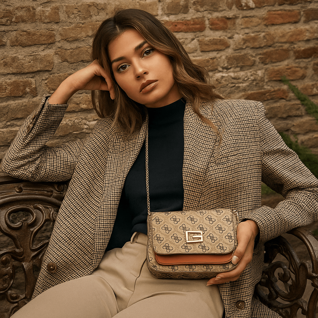 Elegantna Brendirana Ženska Torbica – – Crna – slika 5