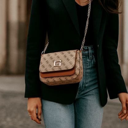 Elegantna Brendirana Ženska Torbica – – Crna – slika 3