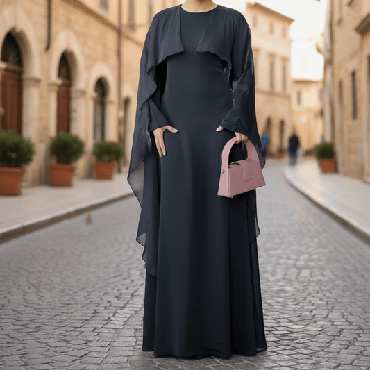Elegantna Crna Abaya – Ženska odjeća – Univerzalna – slika 1