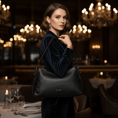 Elegantna Crna Torba – Ženske torbe – Crna Univerzalna – slika 5