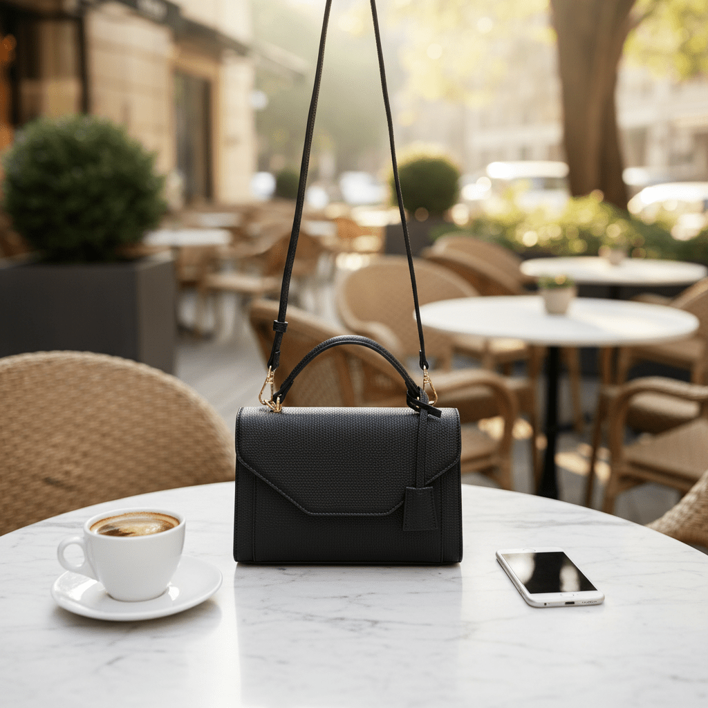 Elegantna Crna Torba DIANAS&CO FIRENZE – Ženske torbe – Crna – slika 3