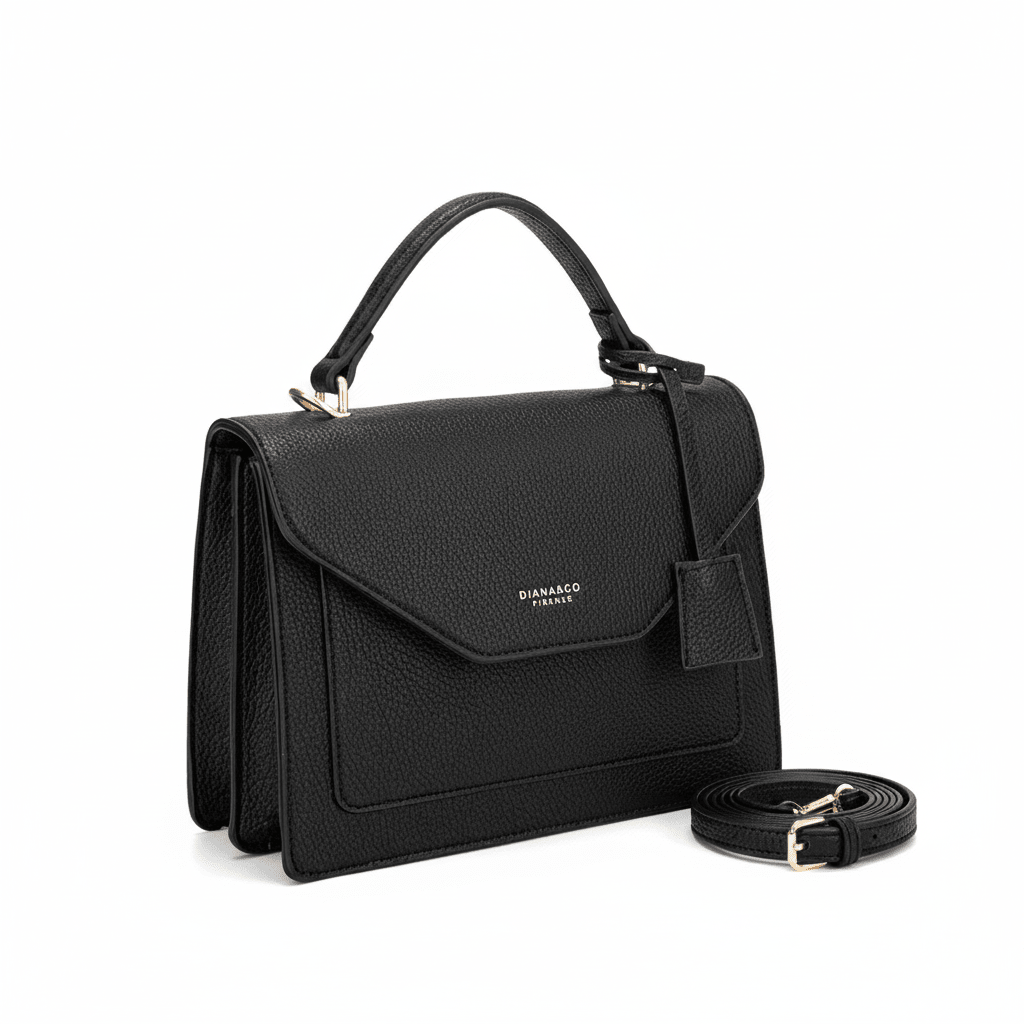 Elegantna Crna Torba DIANAS&CO FIRENZE – Ženske torbe – Crna – slika 7