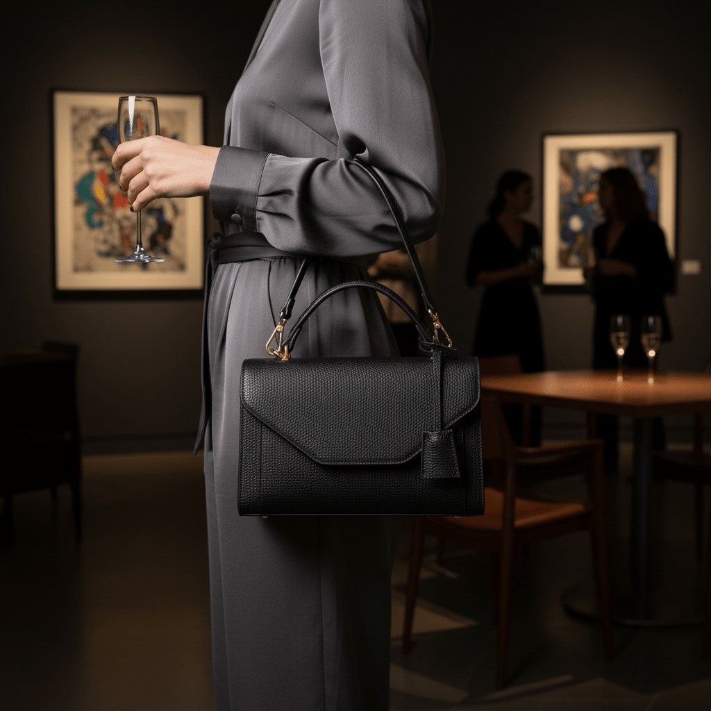Elegantna Crna Torba DIANAS&CO FIRENZE – Ženske torbe – Crna – slika 4