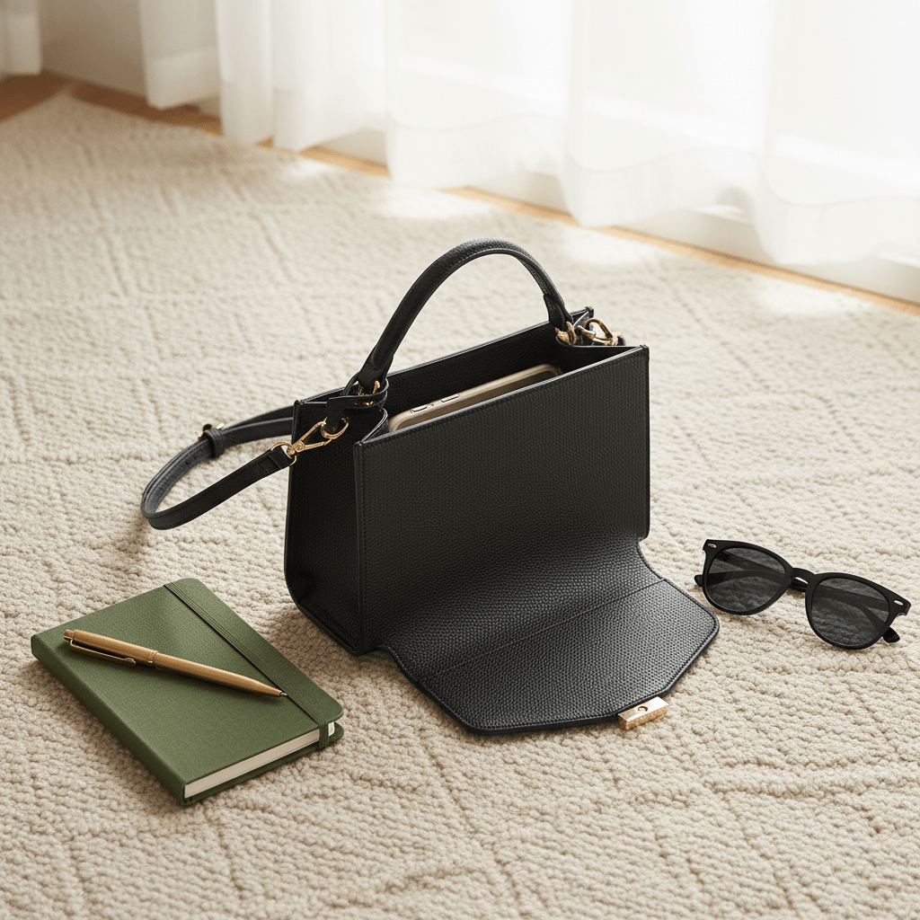 Elegantna Crna Torba DIANAS&CO FIRENZE – Ženske torbe – Crna – slika 6