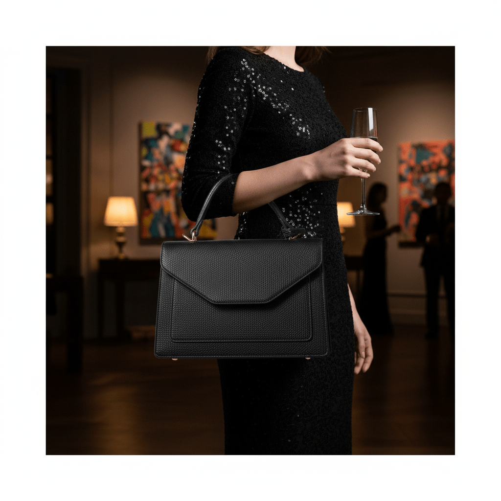 Elegantna Crna Torba DIANAS&CO FIRENZE – Ženske torbe – Crna – slika 10