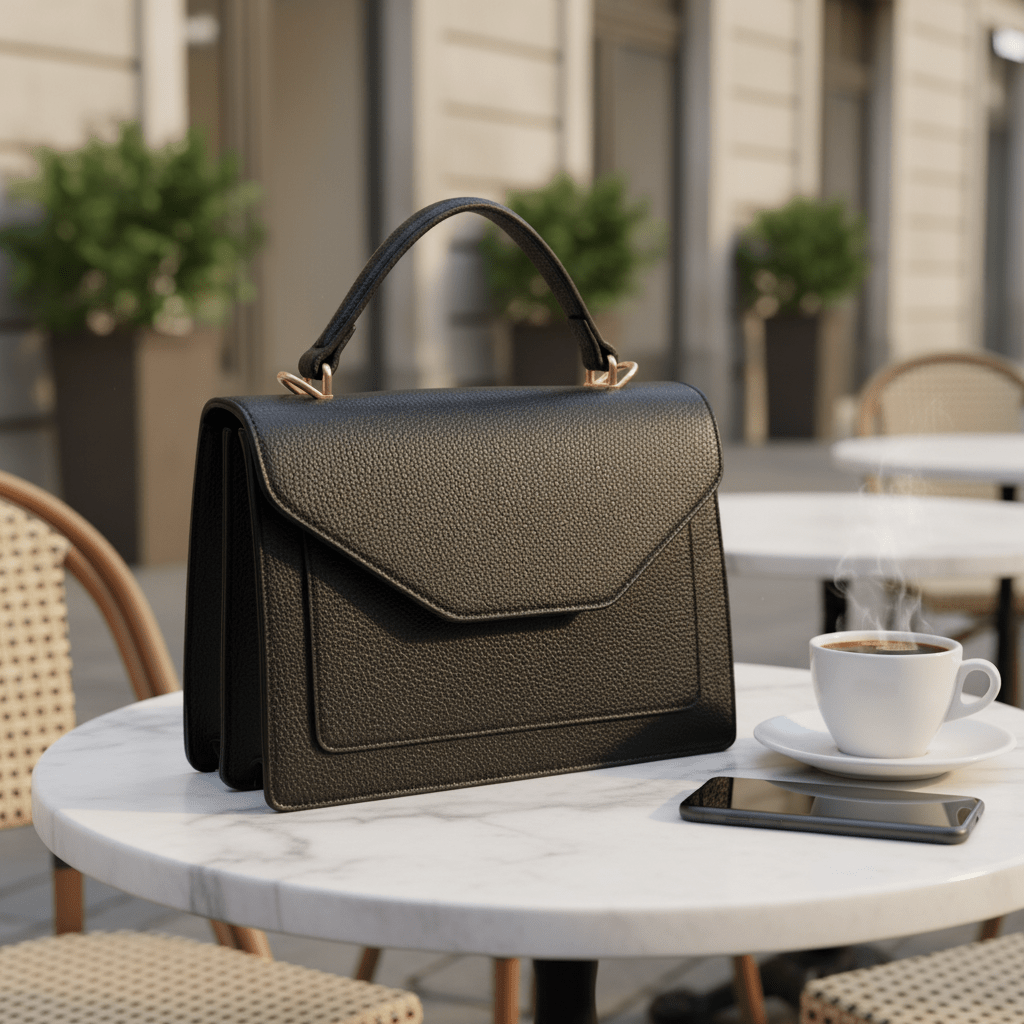Elegantna Crna Torba DIANAS&CO FIRENZE – Ženske torbe – Crna – slika 9