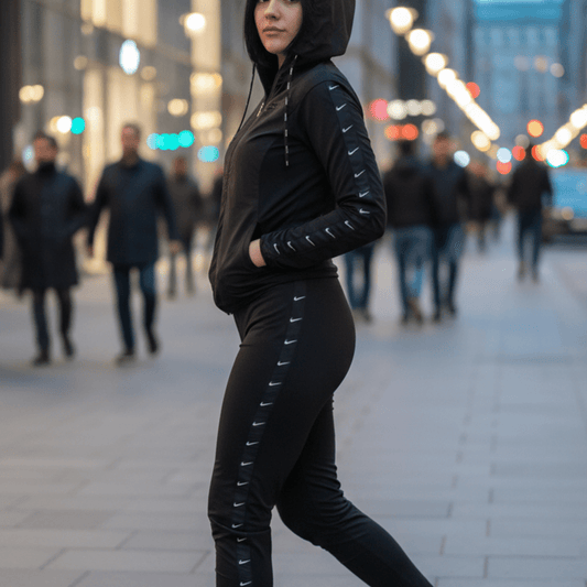 Elegantna Crna Trenerka – Ženske trenerke – S – slika 1