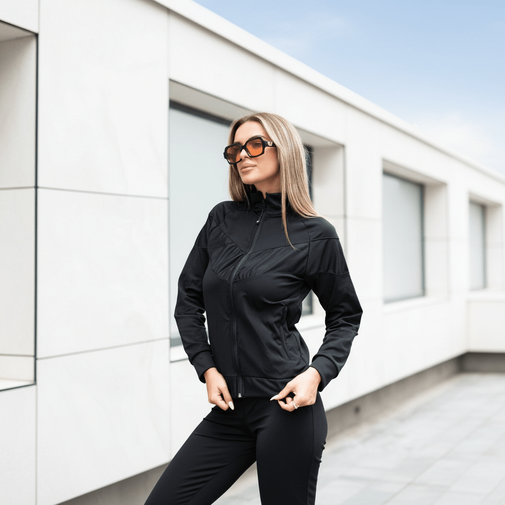 Elegantna Crna Trenerka za Žene - Savršen Spoj Stila i Udobnosti – Ženske trenerke – M Crna – slika 6