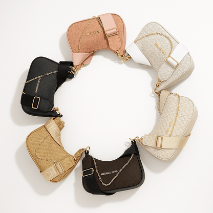 Elegantna Crossbody Torba s Lančićem – – Crna – slika 1