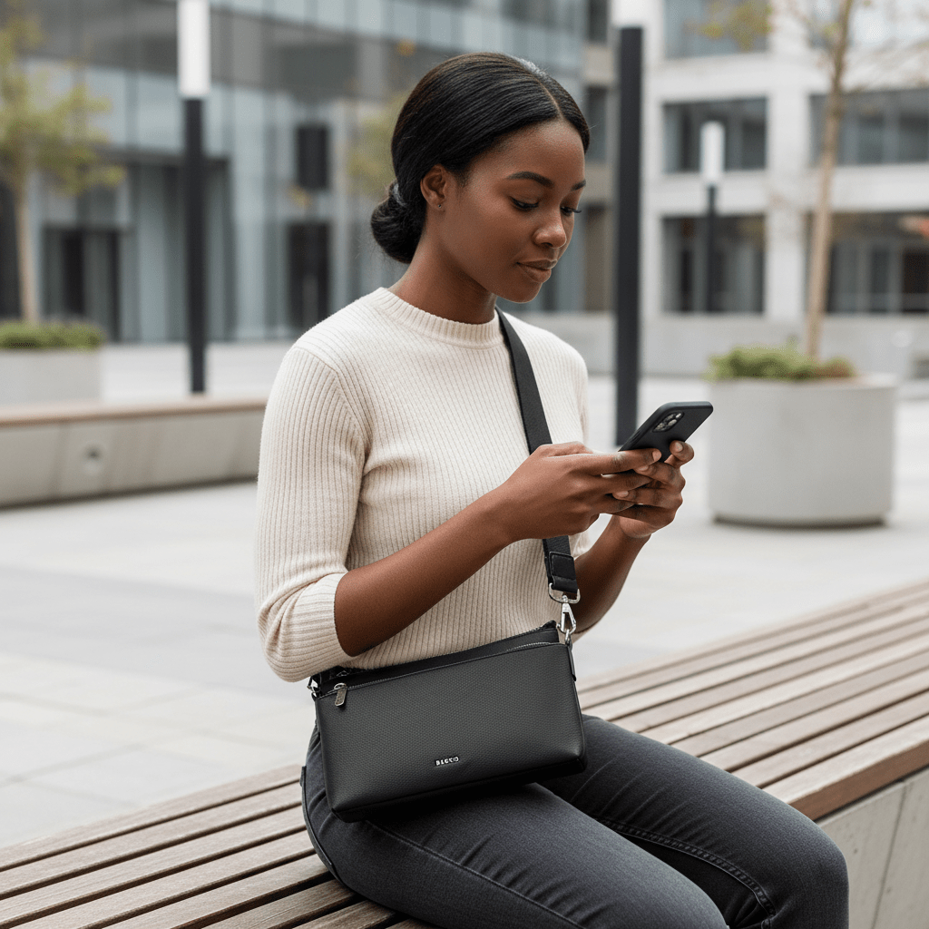 Elegantna Crossbody Torbica – – Kadulja – slika 4