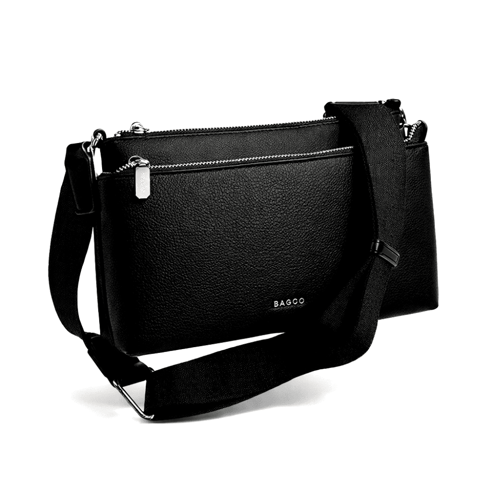 Elegantna Crossbody Torbica – Torbe i Novčanici – Crna – slika 5