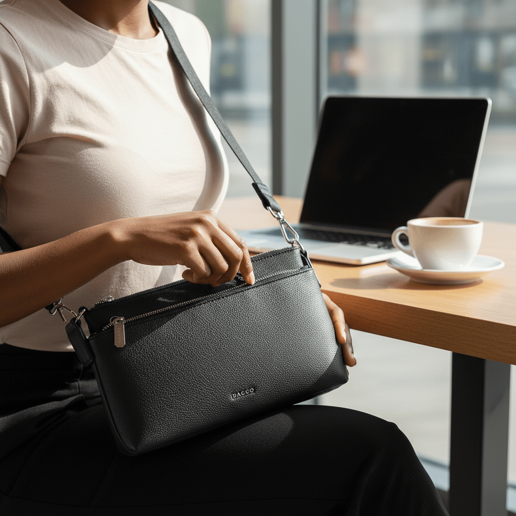 Elegantna Crossbody Torbica – – Kadulja – slika 6