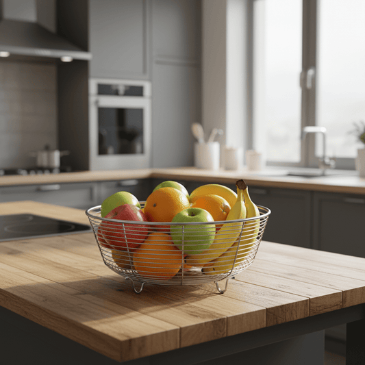 Elegantna Metalna Zdjela/Korpa za Voće i Povrće 22cm – Kućanstvo – 22cm – slika 1